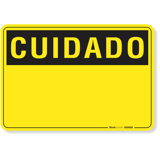 PLACA CUIDADO PERSONALIZADA - isinaliza